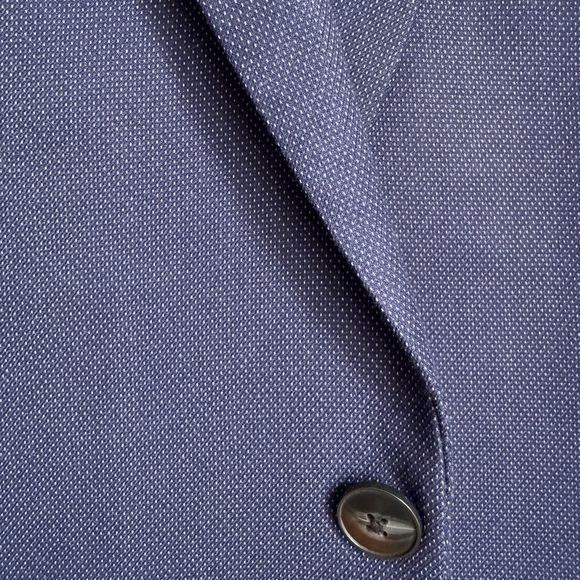 Perry Ellis Portfolio Slim-Fit Suit Navy blue with light blue accent - Picture 7 of 8